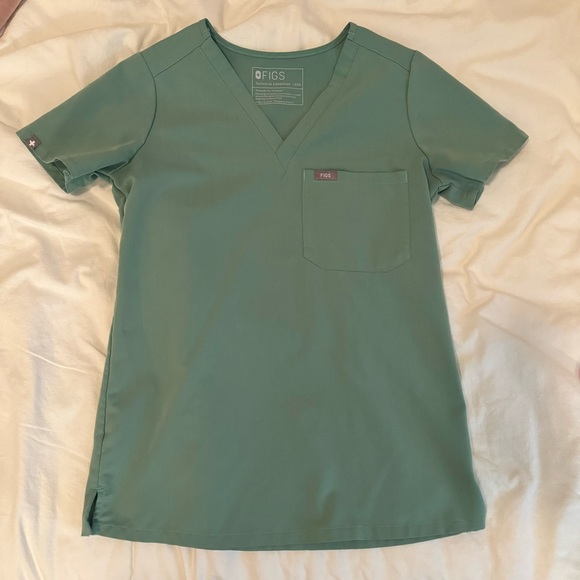 Figs Catarina scrub top Jade XXS - Picture 1 of 3